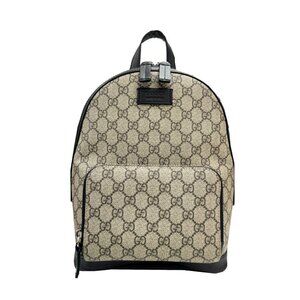 GUCCI Black Leather Backpack